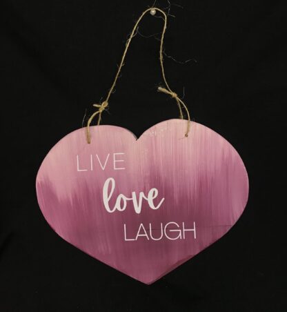 Decorative Heart (Live Love Laugh)