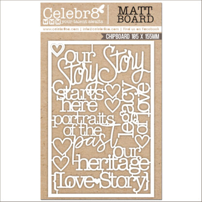 MB4687 Our story Chipboard