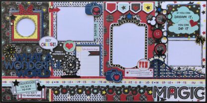 Double page Layout Fantasy Land collection Scrap Collections