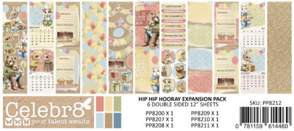 PP8212 EXPANSION PAPER PACK HIP HIP HOORAY (6 SHEETS)